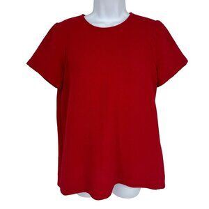 Madewell Short Sleeve Round Neck Textured Blouse Size S